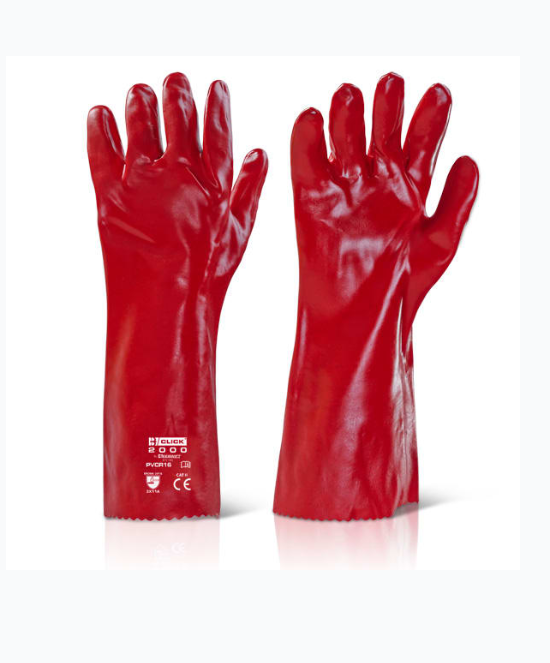 Luva PVC - Vermelha - 40cm