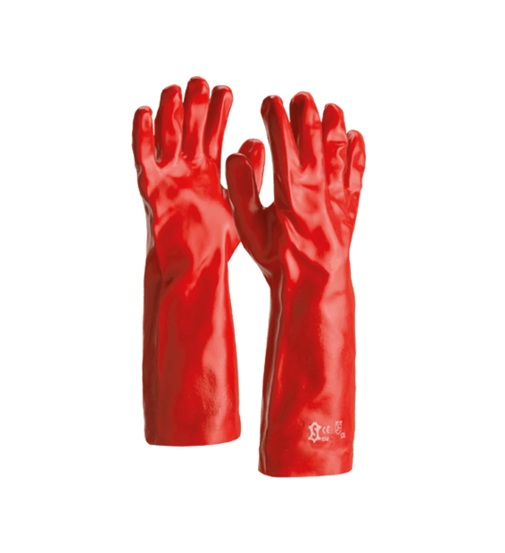 Luva PVC - Vermelha - 40cm