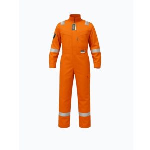 Flame Resistant Coverall with Anti-Static Features
