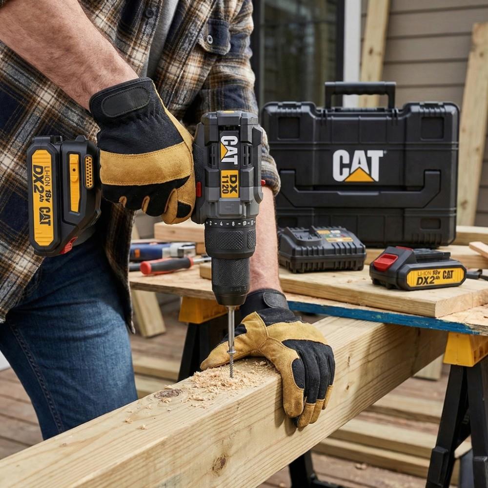 CAT DX1120 18V Brushless Impact Drill 65Nm KIT | 2×2.0 Ah & Charger - Image 5